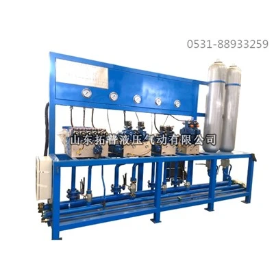 Hydraulický systém elektrické obloukové pece a stanice odpovídajících ventilů